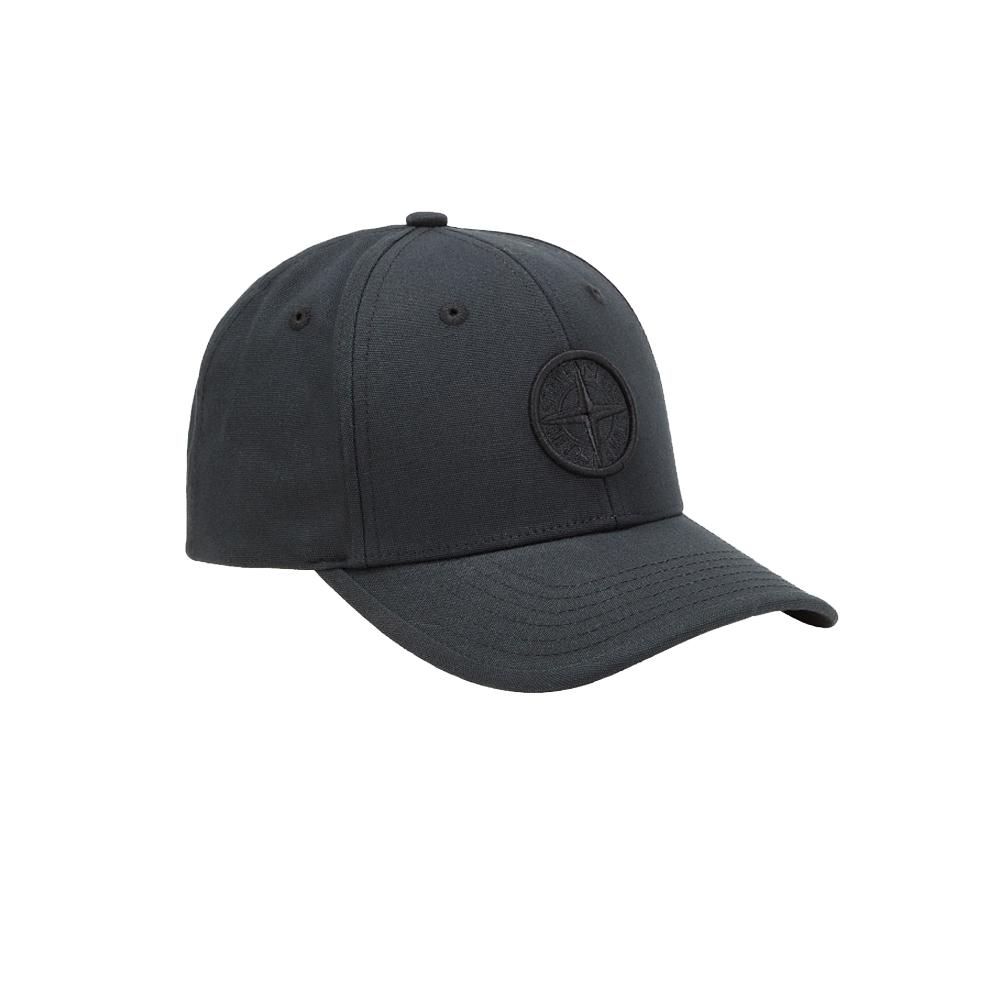 Stone Island Embroidered Logo Decorated Cap Kids caps Black 101691265-A0020