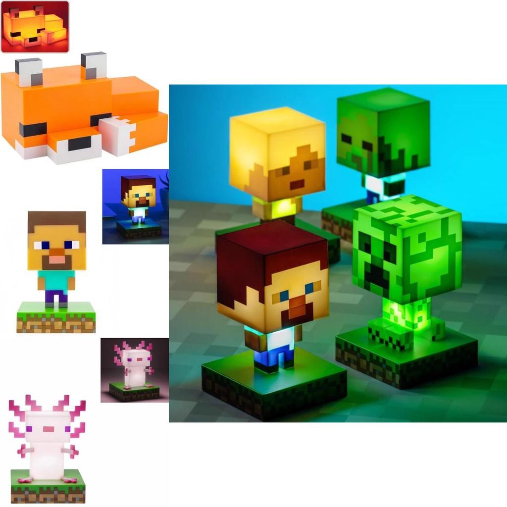 Minecraft 3d Character Night Light With Led Glow For Kids Bedroom Decor