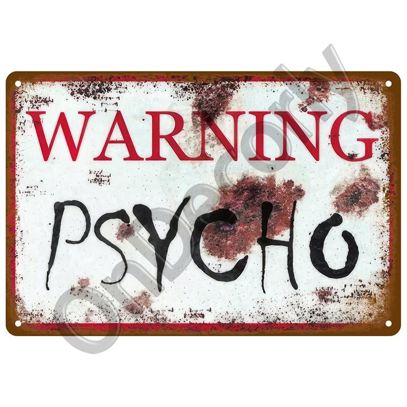 Tin Signs Plate Home Wall Decor Beware Metal Signs Vintage Plaque Warning Danger For Bar Club Man Cave Art Painting Poster Gift