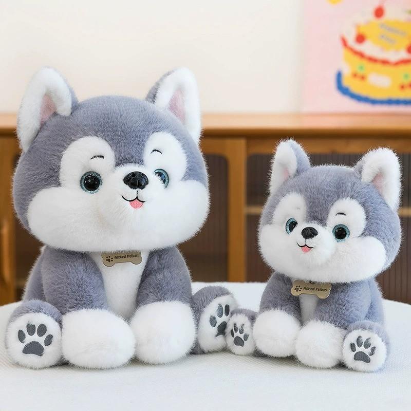 Peluche Husky con Design Cartone Animato per Regalo e Collezionismo per Bambini