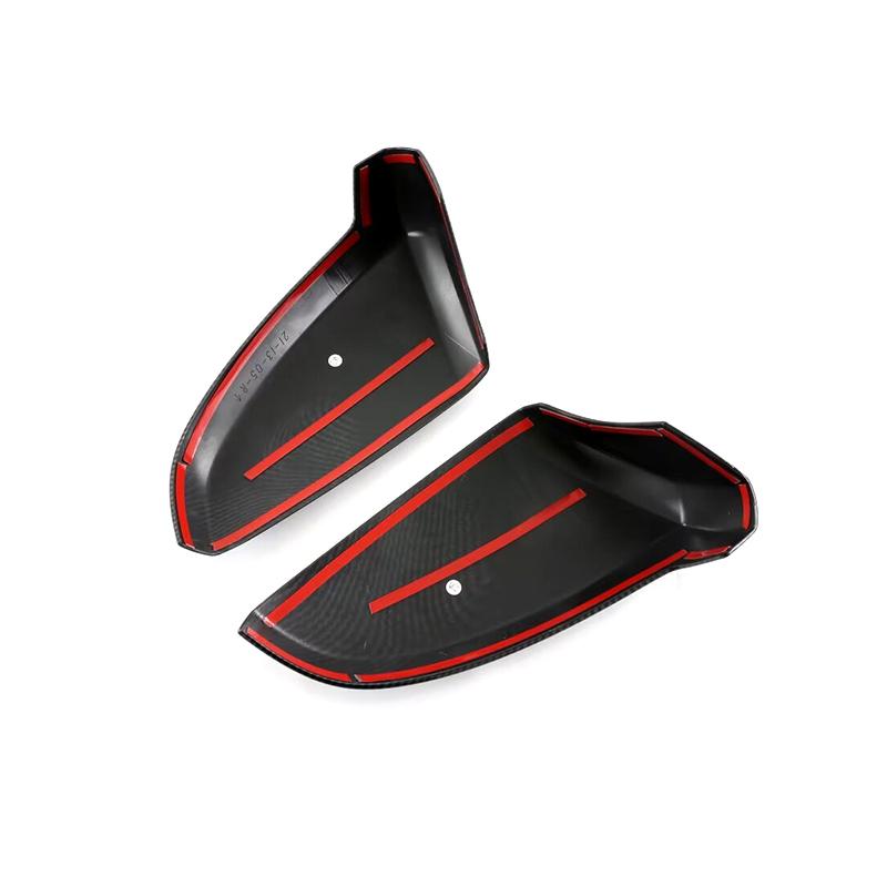 Car Decoration Door Mirror Cover For ISUZUD-MAX Car Rearview Accessories Matte Black Carbon Fiber