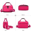 Womens Bag Nylon Waterproof Tote Bag Lightweight Travel Messenger Bag With Multi Pockets Casual Shoulder Bag Red