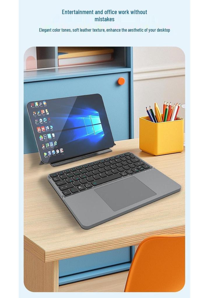 Foldable Keyboard with Protective Case and Stand for Smartphone and Tablet
