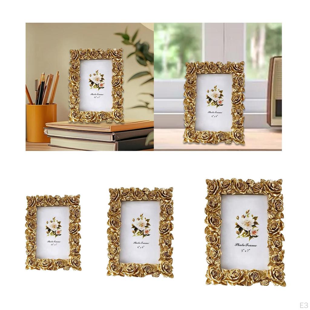 Wedding Photo Frame Rectangular Design for Thanksgiving Table Accessory