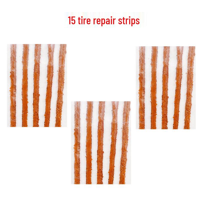 

Electric Motorcycle Tubeless Tire Repair Kit with Rubber Strips and Nails
