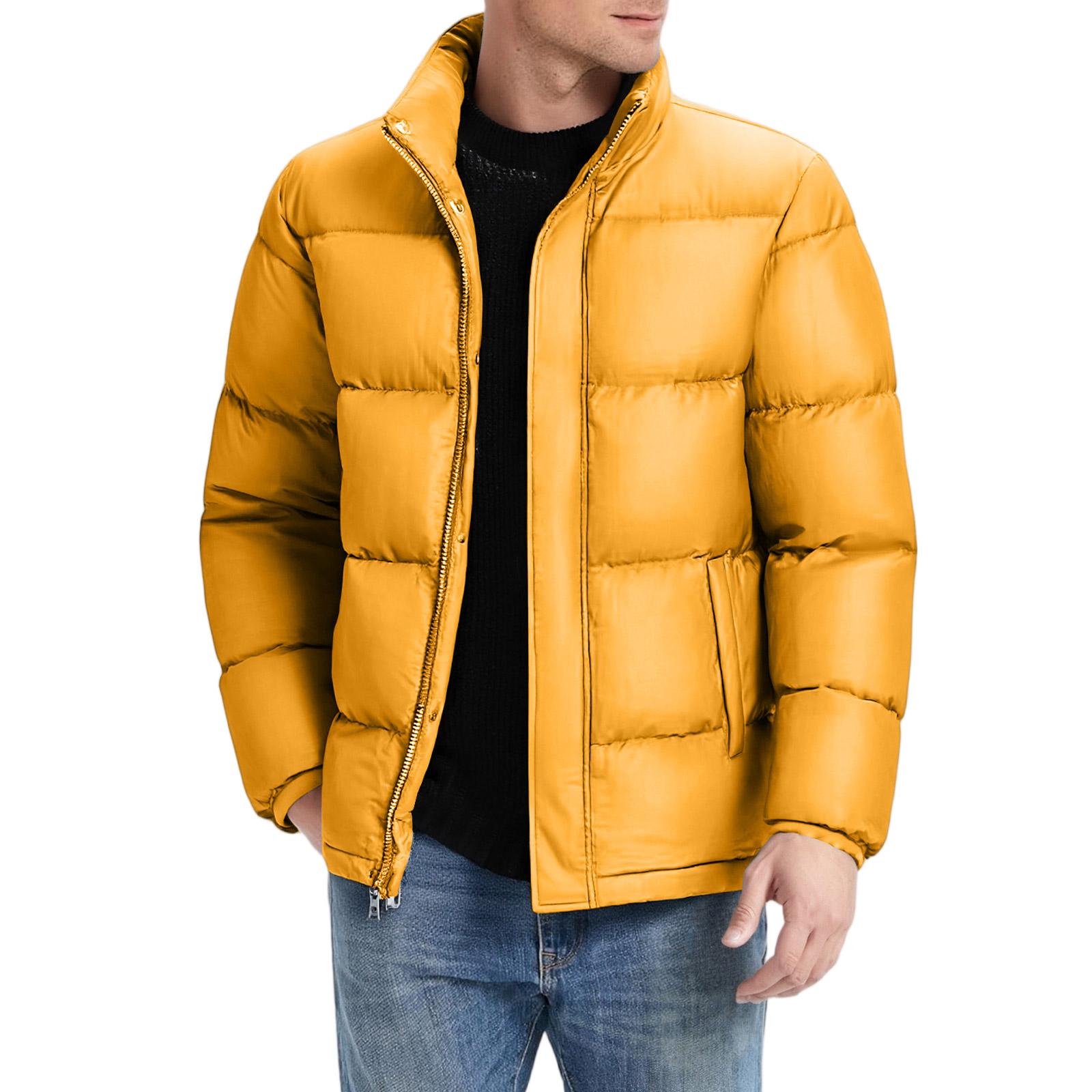 

Зимнее пальто, теплое облегающее толстое пальто, повседневная куртка, верхняя одежда, верхняя блузка XL жёлтый