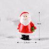 Santa Mini Christmas Claus Snowman Micro Landscape Miniatures Ornament Figurines