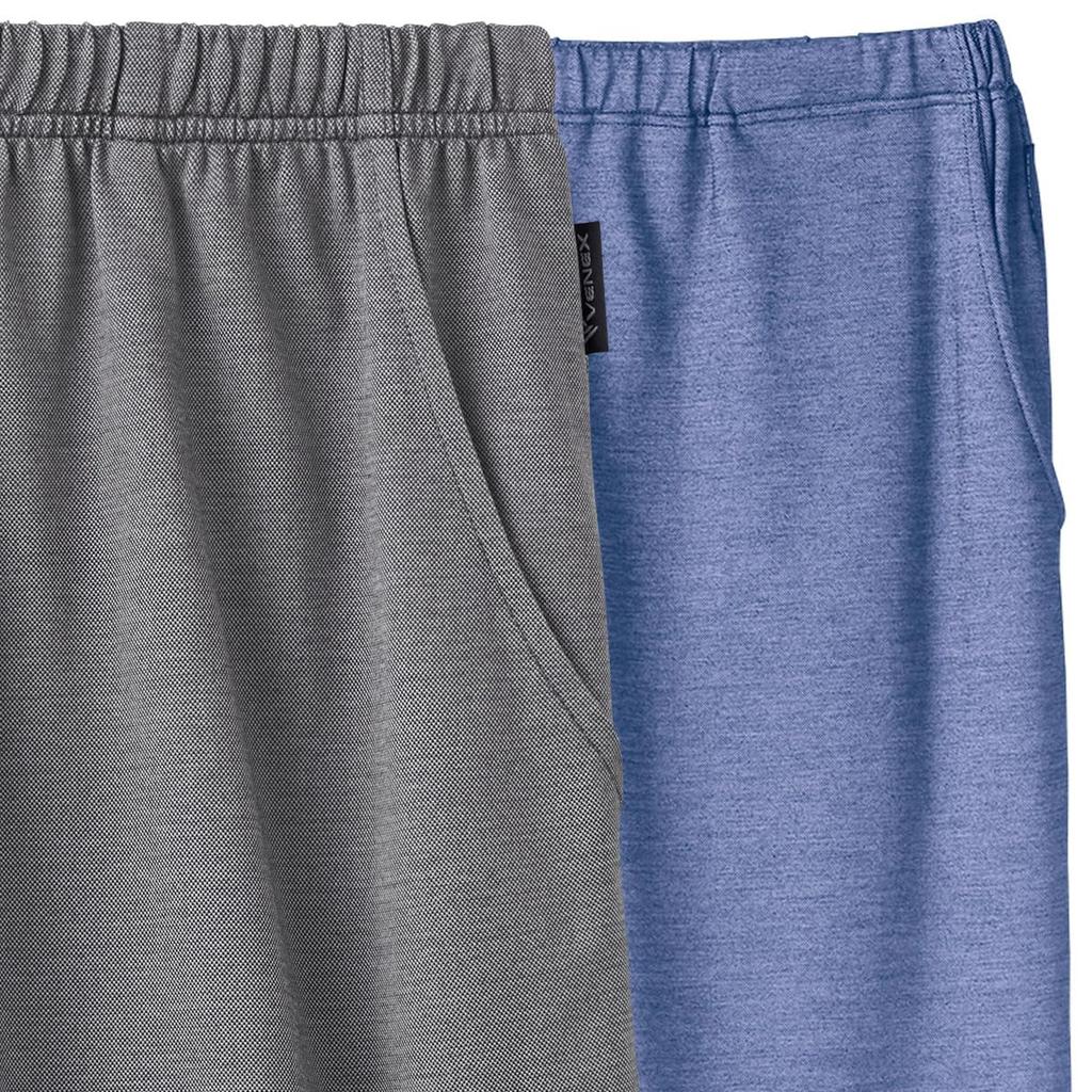 Venex Recovery Wear Comfort Cool Short Sleeve Crew Neck and Shorts Set 83008302 Gray L Men's T-Shirt