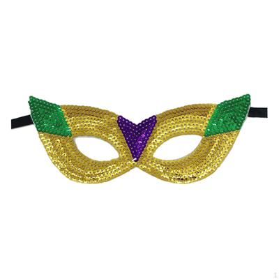 Glitter Masquerade Eye Mask Cosplay Costume Half Face Eyemask for Women and Men Club Stage