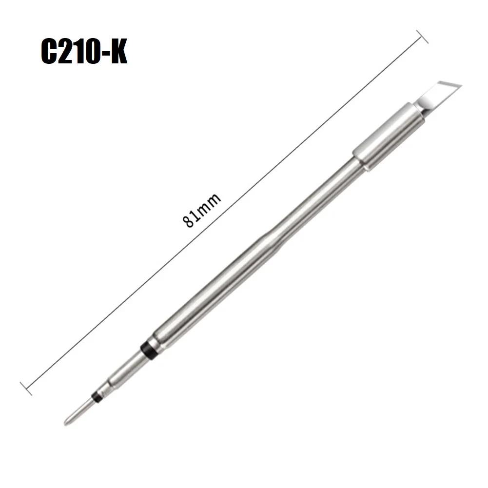 Wide Compatibility Soldering Iron Tips C210/T245 Series Suitable for Different Brands of Welding Stations Simple Installation