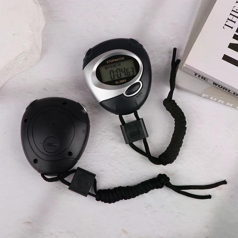 Handheld Sport Stopwatch Counter Waterproof Digitale Display LCD Chronometer Fitness Timer For Swimming Running Sport Training