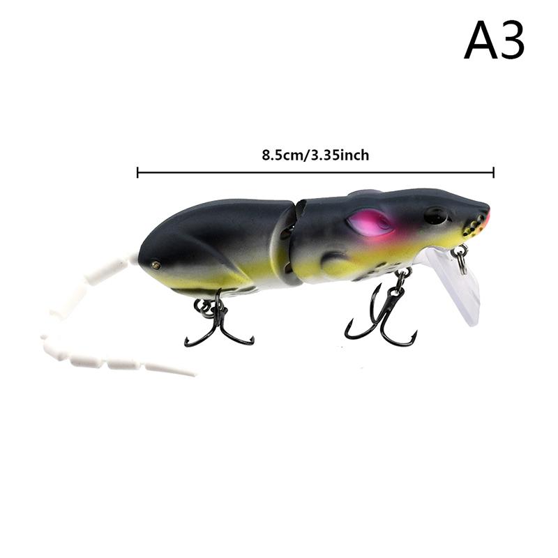 Mouse Lure Artificial Plastic Mouse Fishing Lure Swimbait Rat Pike Bass Minnow Floatingbaits Fishing Tackle Accessories