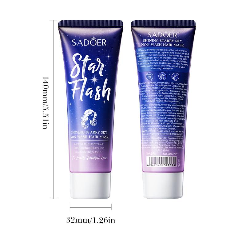 Bright Star Leave-in Hair Mask 80g Moisturizing and Hydrating Hair Nutrition Conditioner Skin Care Products