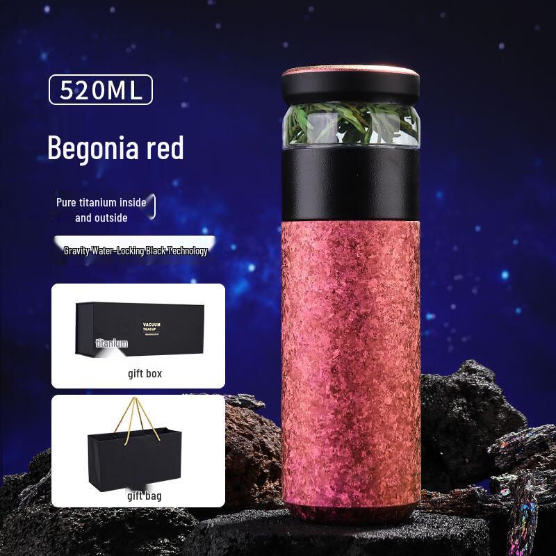 Zhouyue Hengsheng Pure Titanium Portable Tea Infuser Bottle 520ml