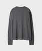 LEIRE Soft Henley Neck Long Sleeve T-Shirt [Charcoal]