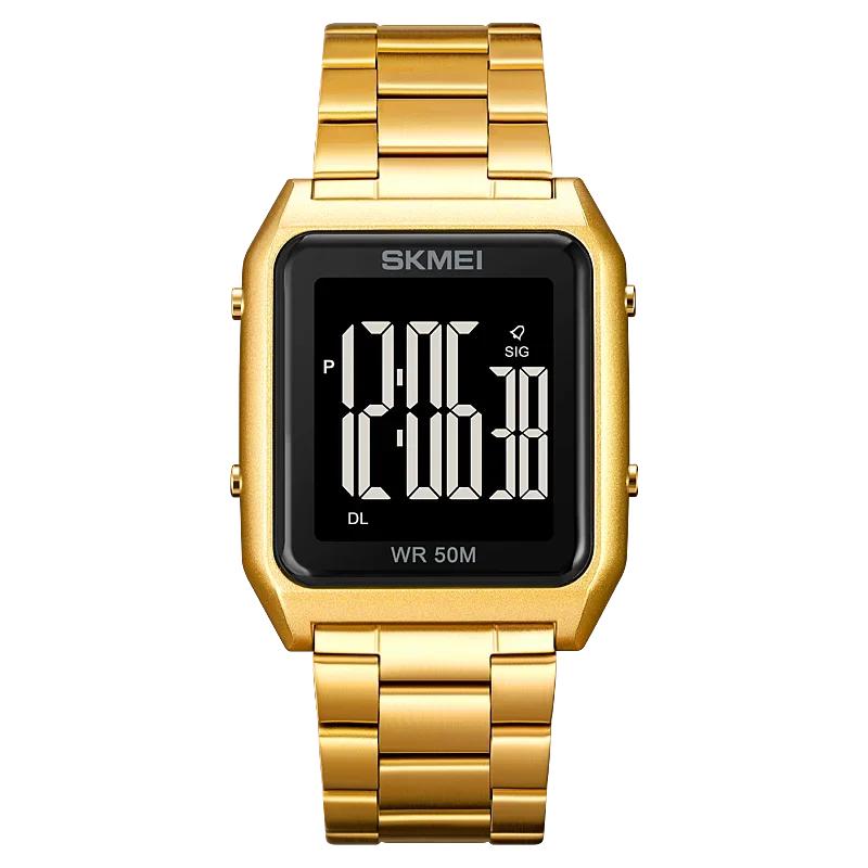 SKMEI 1879 Mens Chronograph Alarm Clock 5Bar Waterproof Calendar Digital Wristwatch reloj hombre Back Light Sport Watches