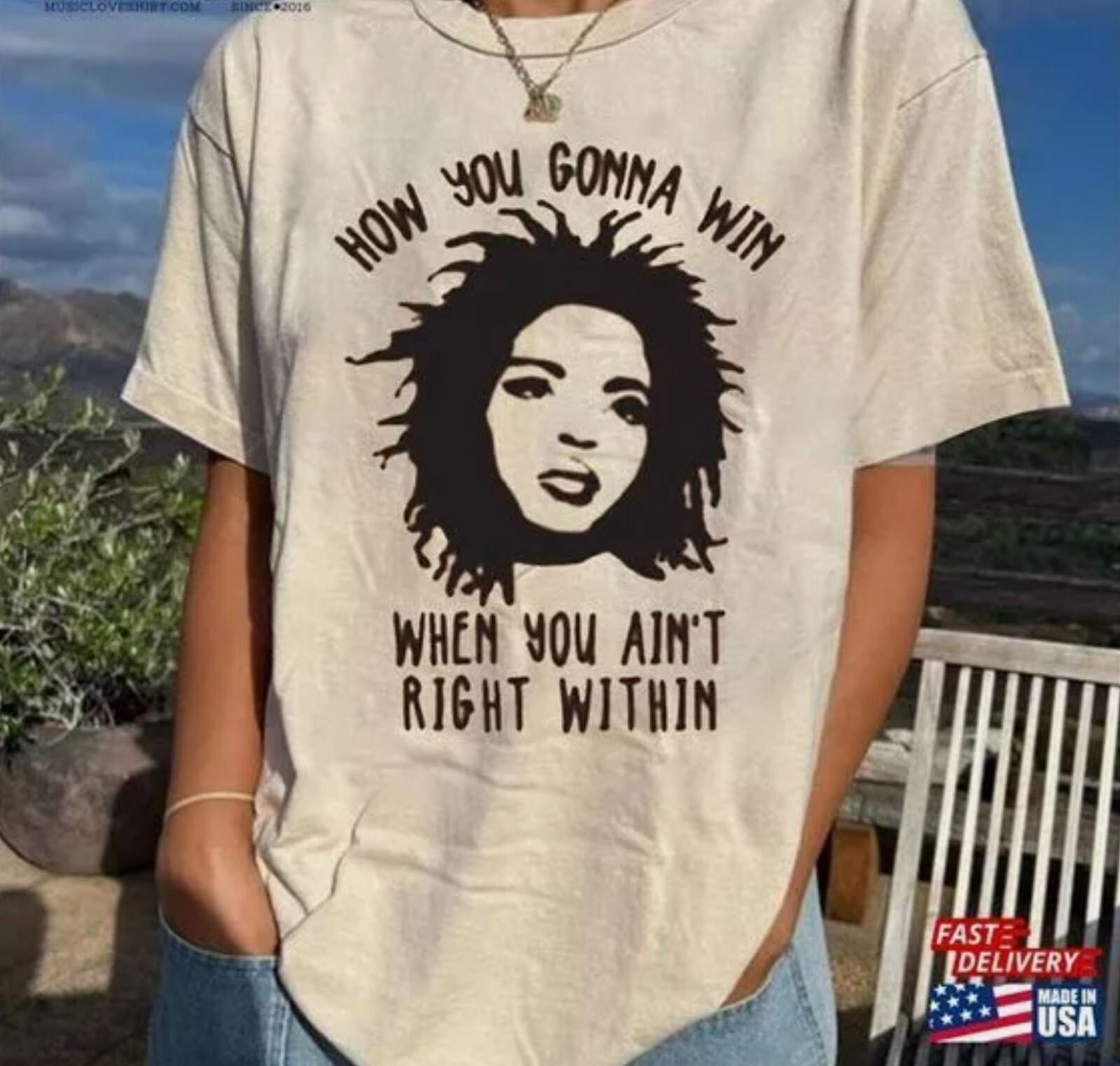 Lauryn Hill shirt Lauryn Hill Fans Cotton White Unisex T-shirt S-5XL XXXL