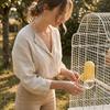 Hanging Birds Water Dispenser Leak-proof Large Capacity Parrot Water Bottle Splash-proof Knob Lock Cage Hanging Drinker
