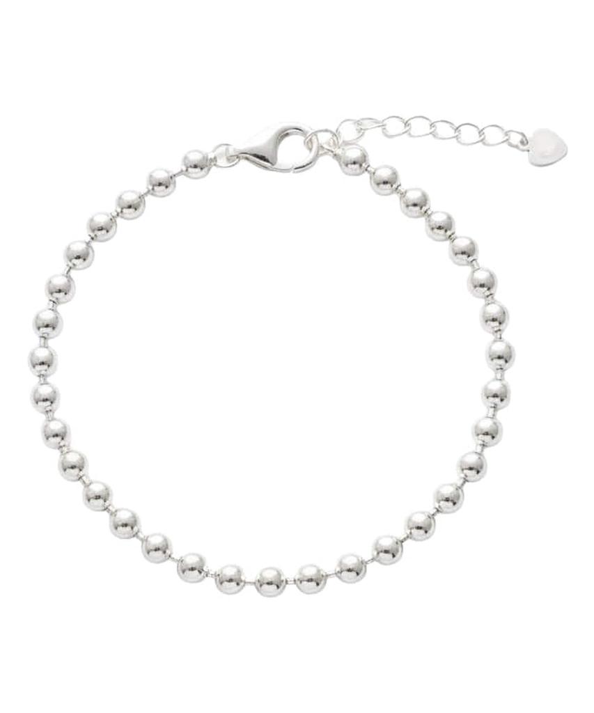 Alleun Silver 925 Ball Chain Long Bold Bracelet (Type B)