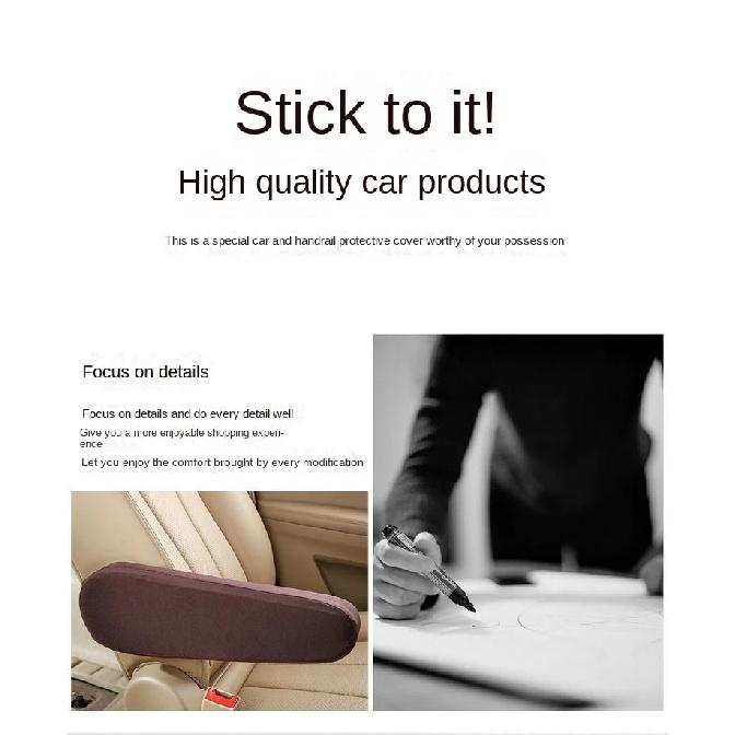 Car Armrest Cover Elasticity Cloth Fabric Car Centre Console Armrest Protector Universal for Car Seats