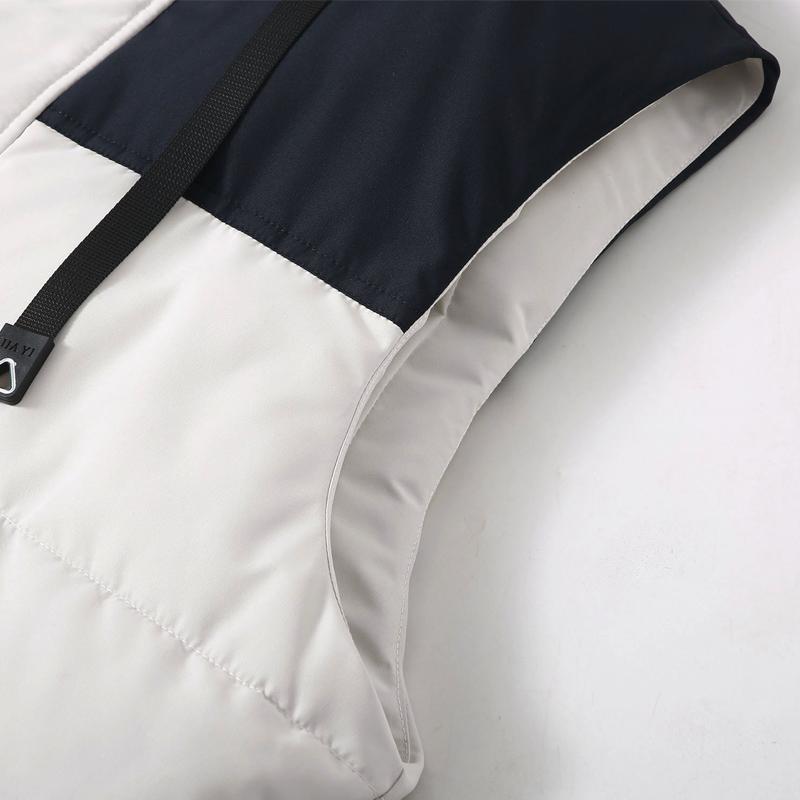 Plus Size L-6XL Winter Sleeveless Parkas Man Thick Outerwears Fashion Men's Warm Vest Hooded