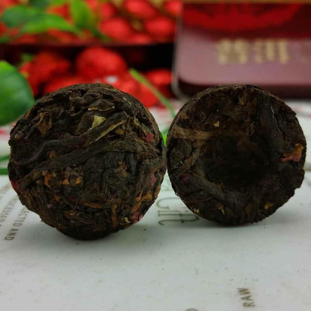Rose Mini Ripe Puer Tuocha Yunnan Shu Puerh Confezione Regalo 75g