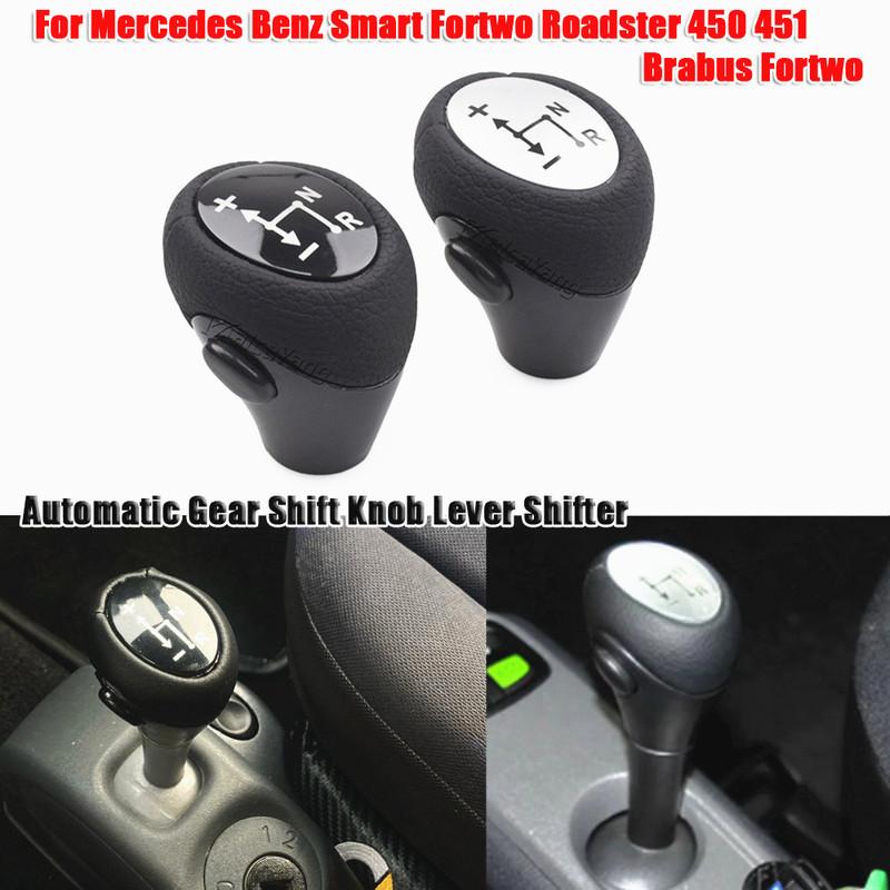 Car Automatic Gear Shift Knob Stick For Smart City-Coupe 450 1998-2004 ForTwo Cabrio Coupe 451 2007- 450 2004 2005 2006 2007