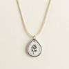 Roestvrijstalen Konijn Hanger Ketting Met Bloemenprints Voor Casual Vrouwen Zomer
