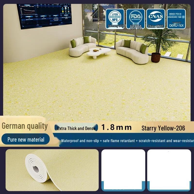 HANDUNYOU 1.8mm Thickened Waterproof PVC Flooring