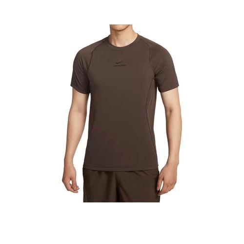 Nike Running Collection Men s Breathable Crew Neck Short Sleeve T-Shirt EU S коричневый