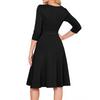 Women's Cocktail Dresses 3/4 Sleeve Vintage Wedding Guest Dress