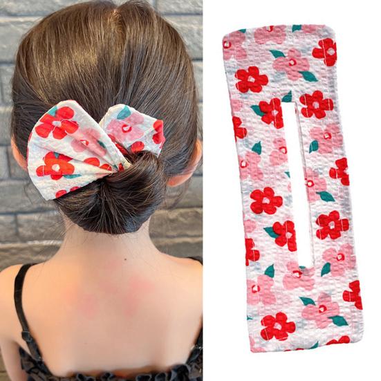 Hair Bun Clip Fruit Pattern Bun Maker Easy to Use Versatile Hair Styling Twist Tool Long Hair Bun Accessory