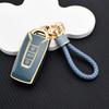 Soft Durable TPU Key Fob Cover for Volkswagen Touareg 2018-2023 - 3 Button Car Remote Protective Case with Key Chain Key Rings