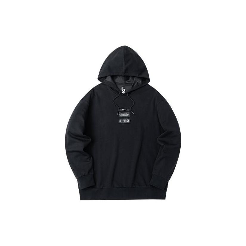 ANTA Sweatshirts Unisex Black Hooded Moderate Regular 152311749-4 M