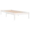 Single Bed Frames Bed Frame White Solid Wood 92X187 Cm Single Size