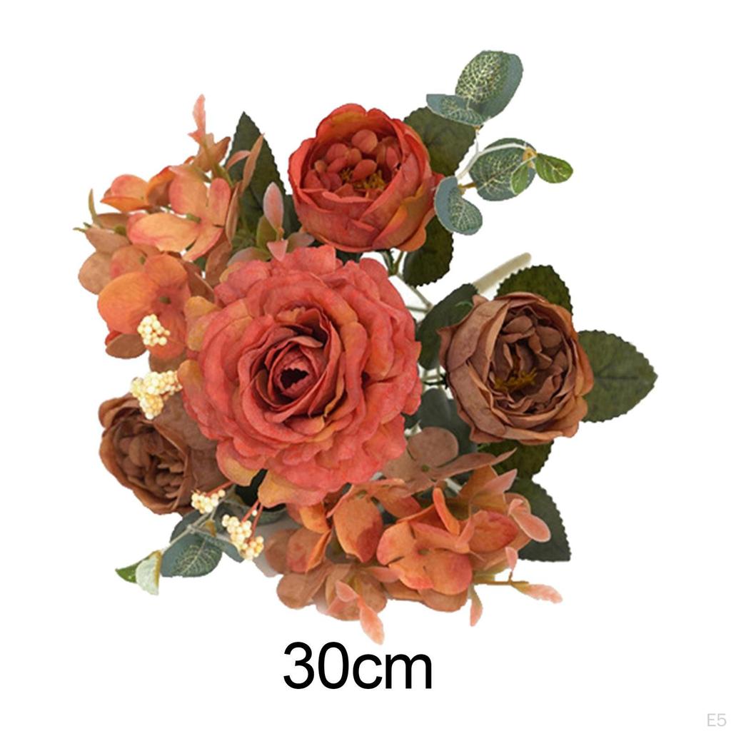 Artificial Flowers Bouquet Bridal Tossing Fake Flower Wedding Bride for