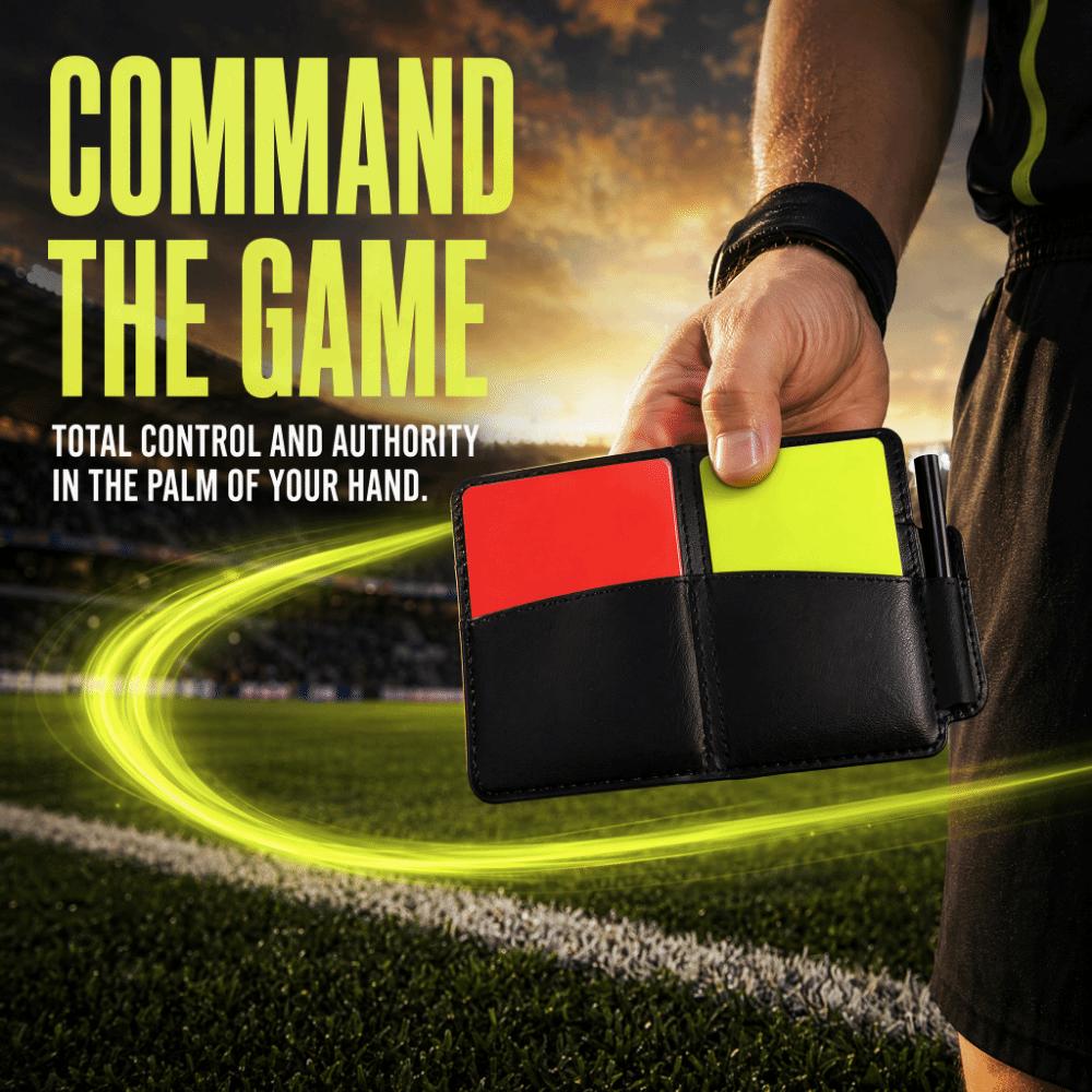 3PCS PVC Soccer Referee Card Set Foldable Record Paper Convenient Protective Cover  Football Matches