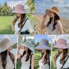 Chapeau Bob pour Femmes Été Pare-soleil Protection UV Large Bord Accessoire de Mode Décontracté