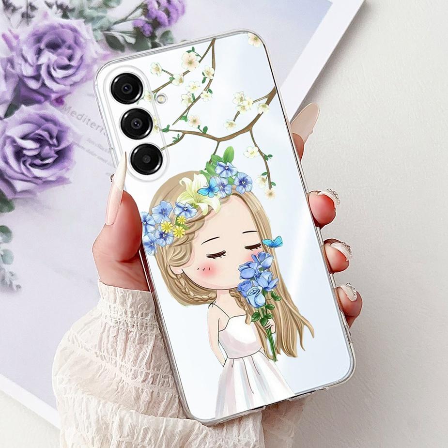 For Samsung Galaxy A17 5G Case SM-A176B Cute Cat Painted Cover 6.7'' Soft Silicone Case For Samsung A17 A 17 GalaxyA17 5G Fundas