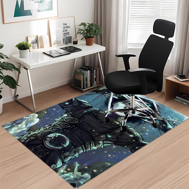Halloween horror Printed Carpet, for Office Chair Living Room Bedroom Kitchen Room Decor Gifts.