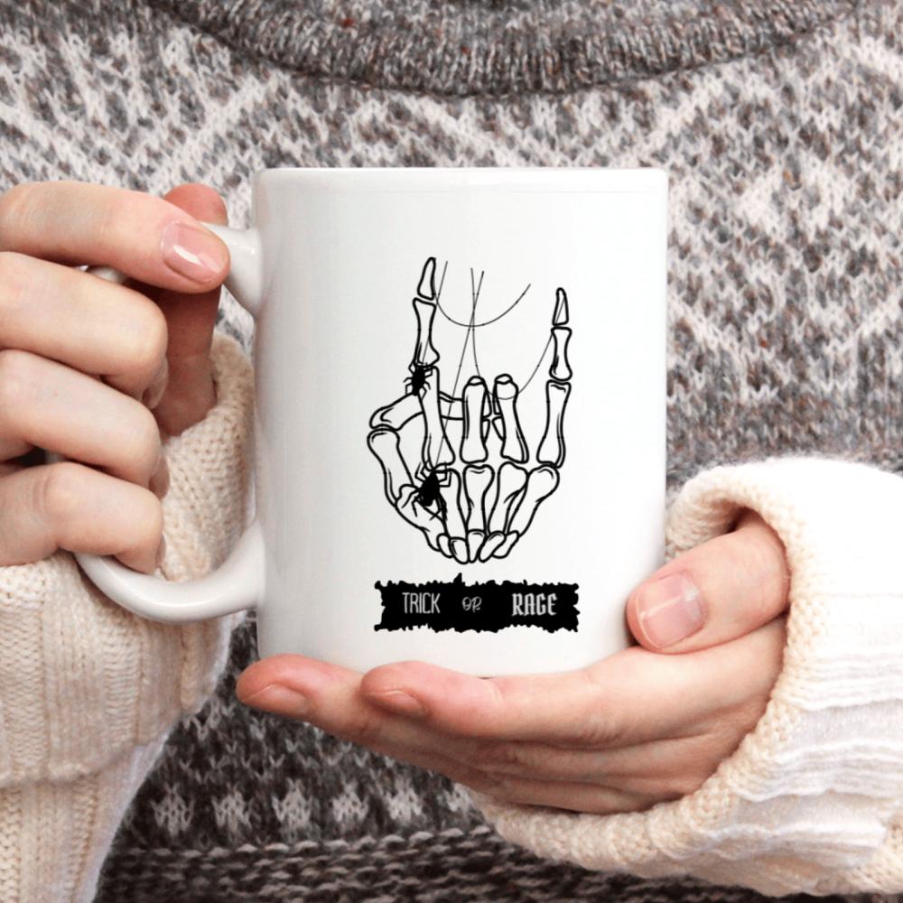 1pc 3A grade 11 oz skeleton ceramic coffee mug for room Halloween Ideal Birthday Christmas Holiday gift home decoration