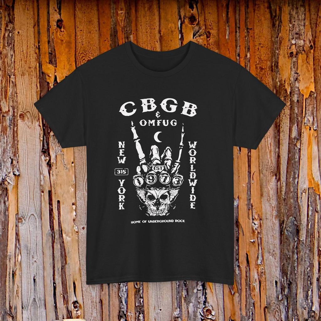 CBGB OMFUG Punk Rock Underground Band Logo Tee | Music Shirt