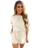 Azura Exchange Ribbed Elastic Waist Romper