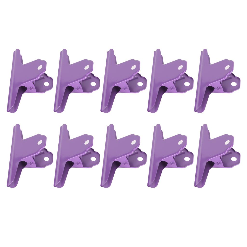 10pcs Metal Binder Clips Multipurpose Electroplating Rustproof Large Paper Clamps for Office School