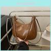 Sac à Bandoulière Rétro en PU pour Femmes avec Fermeture Éclair et Poche pour Téléphone Portable pour un Usage Quotidien