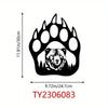 Iron Bear Paw Wall Art Rustic Metal Sculpture Hunting Cabin Decor Living Room