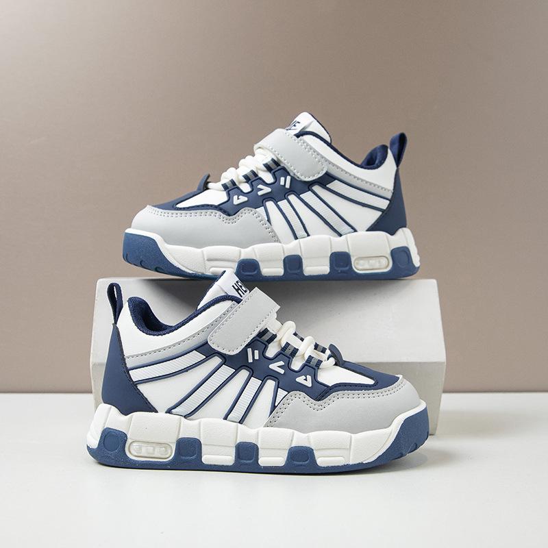 

Boys sports shoes 2025 autumn new Korean version fashion soft sole non-slip lightweight medium and older children s versatile casual shoes 32 yards -37 yards one hand shot 6 pairs синий