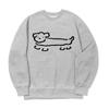 AWESOMEUS Long-Waisted Puppy Sweat Shirts_3 Color