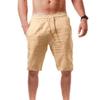 Men Fashion Summer Loose Linen Breathable Pants Casual Quick-Drying Short Sports Trousers
