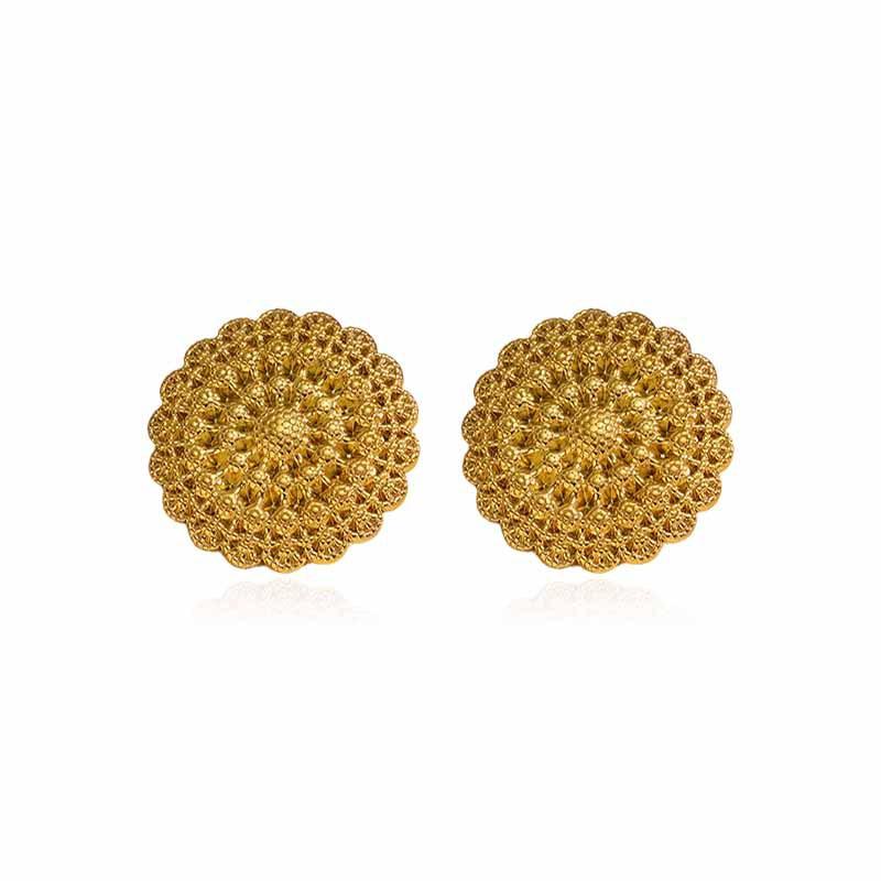Chenhe Stainless Steel Jewelry Women's Earrings Light Luxury High-end Sense Niche Does Not Fade Fashionable Gold Titanium Steel Earrings